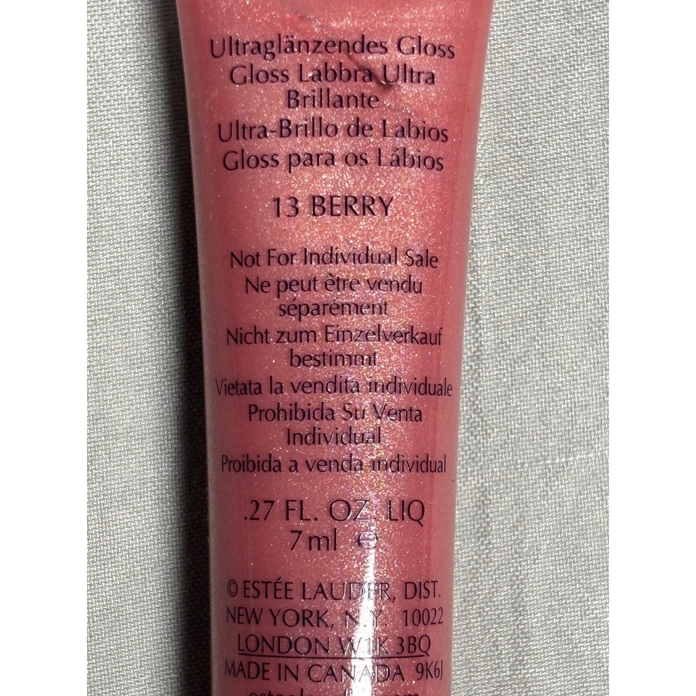 Estee Lauder High Gloss Ultra Brillance Lip Gloss 13 berry Travel Size .27 oz - Picture 3 of 3